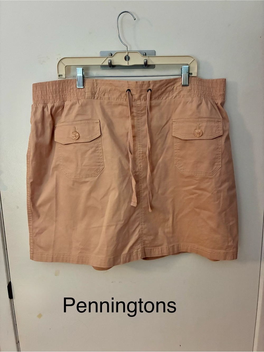 255 Penningtons pale Peach Drawstring Casual Skort